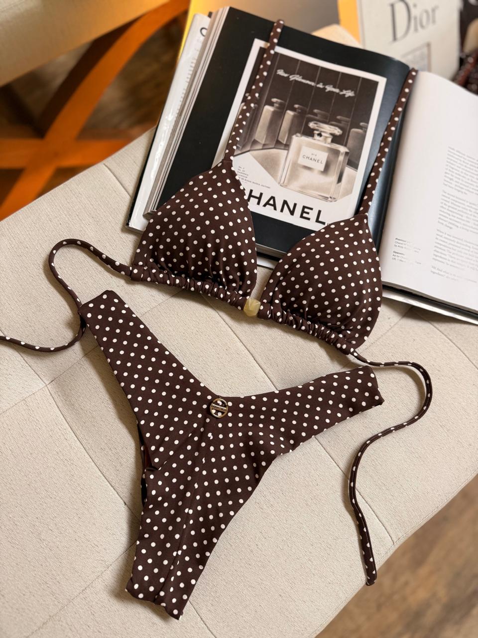 Biquíni Cortininha Poá